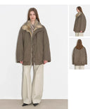 Travel Notes Fashionable Warm and Fluffy Waterproof Outdoor Fox Fur Collar Removable down Parka for Winter