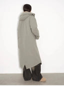 "Winter Institute" Windproof and Warm Drop Shoulder Large Version Long Hooded Detachable Liner Parka