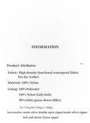 Travel Notes Fashionable Warm and Fluffy Waterproof Outdoor Fox Fur Collar Removable down Parka for Winter