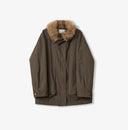 Removable Fox Fur Collar 90% White Goose down Easy to Care for Practical and Water-Repellent Parka for Women