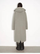"Winter Institute" Windproof and Warm Drop Shoulder Large Version Long Hooded Detachable Liner Parka