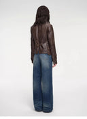 Imported Oil Wax Sheepskin Waist Leather Jacket from New Zealand"Phantom of the Floating Palace"