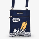 Moomins At The Sea Neck/Passport Bag - Navy Blue