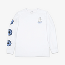 Moomintroll's Flower Longsleeve Shirt With Cuffrib Unisex - White