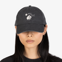 Novels Washed Denim Adult Cap - Grey