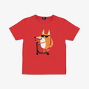 Kids Scootering Fox T-Shirt