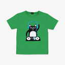 Kids DJ Cat T-Shirt
