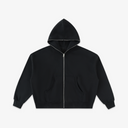 Men's Fleeced Full-Zip Boxy Hoodie