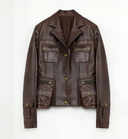 Imported Oil Wax Sheepskin Waist Leather Jacket from New Zealand"Phantom of the Floating Palace"