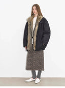 Travel Notes Fashionable Warm and Fluffy Waterproof Outdoor Fox Fur Collar Removable down Parka for Winter