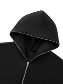 Men's Fleeced Full-Zip Boxy Hoodie