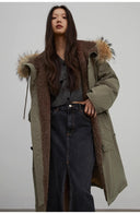 Fireladyfur Women’S Hooded down Parka Cold Weather“Manchester City Old Story”