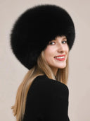 Fox Fur Hat Warm Earmuffs