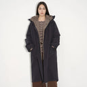 "Winter Institute" Windproof and Warm Drop Shoulder Large Version Long Hooded Detachable Liner Parka