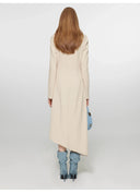 "Style in the City" Original Printed One-Shoulder Bias-Cut Dress Women'S Pleated Waist Slimming Long Dress Spring