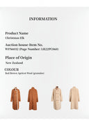 “Christmas Elk” Reversible All-Wool and Artificial Compound Suede Long Shearling Jacket