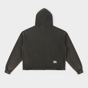 Vintage Washed Frayed-Hem Hoodie