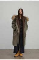 Fireladyfur Women’S Hooded down Parka Cold Weather“Manchester City Old Story”