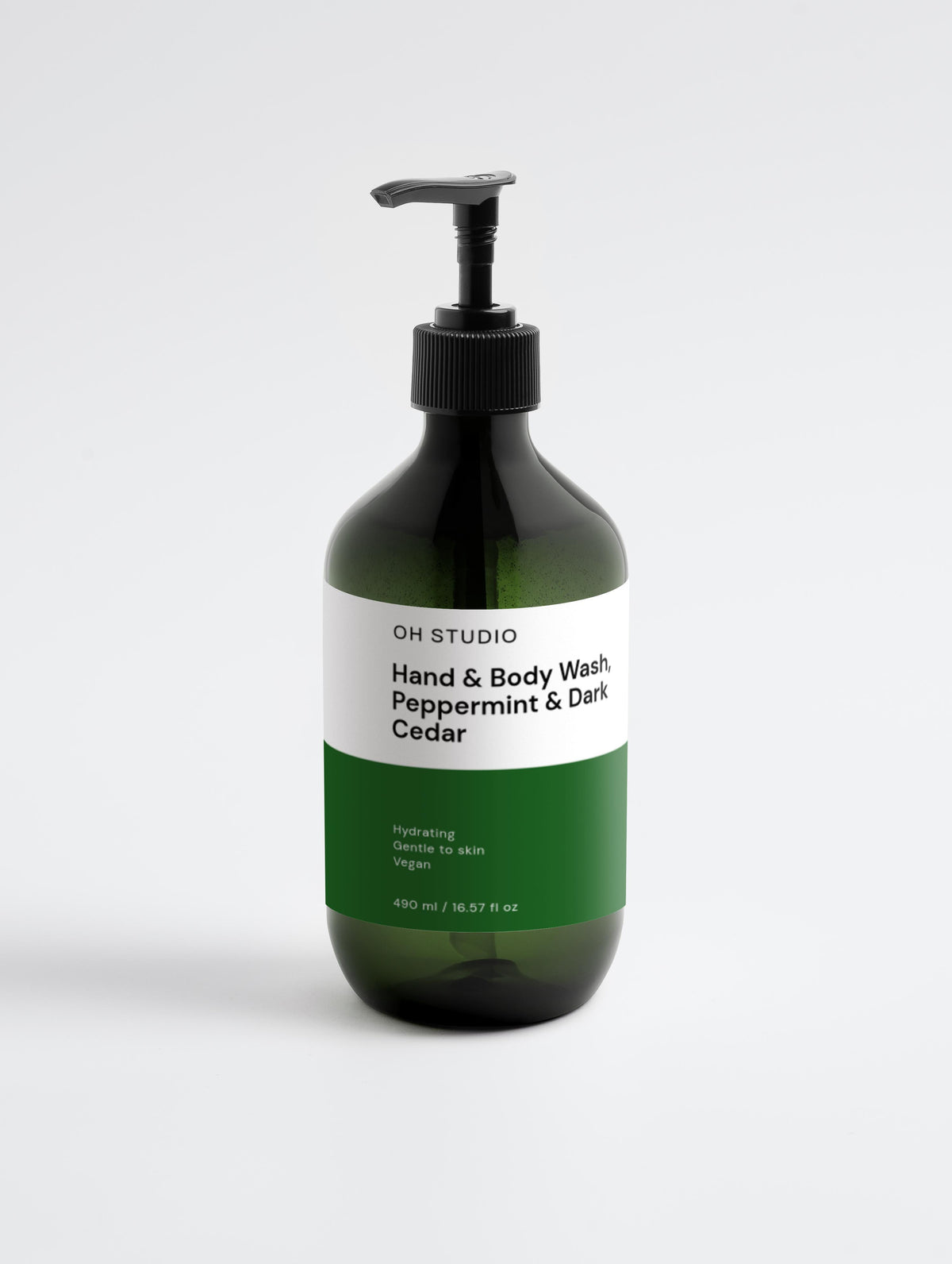 Hand & Body Wash, Peppermint & Dark Cedar