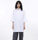 Workplace Siren Style College Style Silhouette Splicing Fashion Design Pullover Shirt