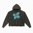 Vintage Washed Frayed-Hem Hoodie