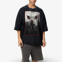 Men's Pig Raw Edge Snow Washed Boxy T-Shirt