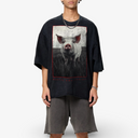 Men's Pig Raw Edge Snow Washed Boxy T-Shirt