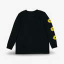 Moomintroll's Flower Longsleeve Shirt With Cuffrib Unisex - Black