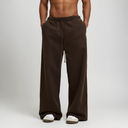 Fleece Drawstring Straight-Leg Sweatpants