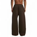 Fleece Drawstring Straight-Leg Sweatpants