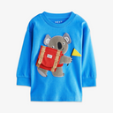Kids' Koala Long Sleeve Cotton Graphic Pocket T-Shirt