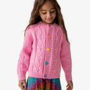 Kids' Cable Cotton Cardigan
