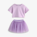 Kids' T-Shirt & Tutu Skirt Set