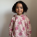 Kids Hoodie with Ears - Beige Lemons