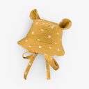 Kids Hat with Ears - Waves on Mustard