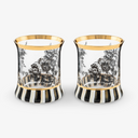 Set of 2 English Garden Courtly Tumblers