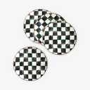 Courtly Check Set of 4 Enamel Salad Plates
