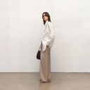 "Heart's Desire" High-End High-Density Nylon Cotton Drapes Stylish All-Match Silhouette Shirt