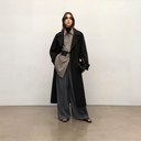 "Heart's Desire" High-End High-Density Nylon Cotton Drapes Stylish All-Match Silhouette Shirt