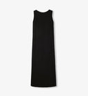Original Design Handmade Pleated Straight Sleeveless Boat Neck Dress