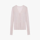 "Long Island Vacation" Wool Blend V-Neck Straight Shoulder Knitted Cardigan Spring
