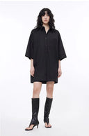 Workplace Siren Style College Style Silhouette Splicing Fashion Design Pullover Shirt