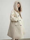 Fireladyfur Women’S Hooded down Parka Cold Weather“Manchester City Old Story”