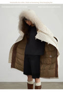 Fireladyfur Women’S Hooded down Parka Cold Weather“Manchester City Old Story”