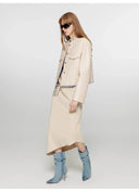 "Style in the City" Original Printed One-Shoulder Bias-Cut Dress Women'S Pleated Waist Slimming Long Dress Spring