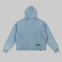 Vintage Washed Frayed-Hem Hoodie