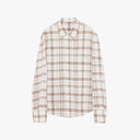 Vintage Linen Shirt Skirt Two-Piece Spring"Plaid Sketch"