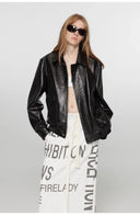 Vintage Brown Aviator Leather Jacket “South City Old Lane”