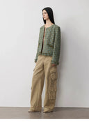 "Nostalgic Wasteland" Heavy Washed Personalized Distressed American Streetwear Large Pocket Cocoon Jeans