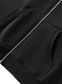 Men's Fleeced Full-Zip Boxy Hoodie